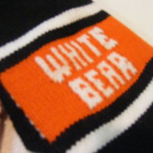 White Bear Knit Mittens