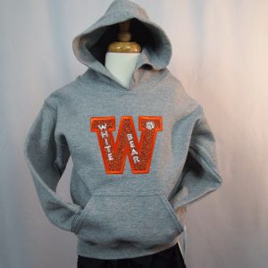 Youth Glitter “W” Hoodie