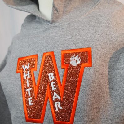 Youth Glitter “W” Hoodie